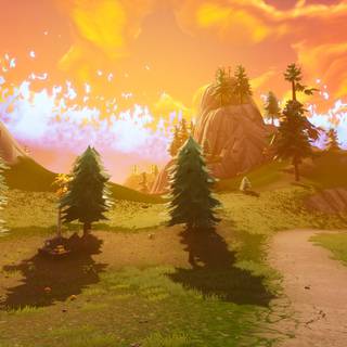 OG Fortnite map wallpaper