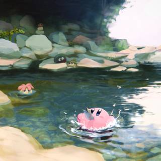 Kirby laptop wallpaper