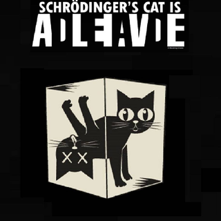Schrödinger's cat wallpaper
