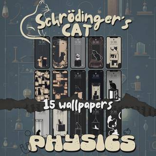 Schrödinger's cat wallpaper