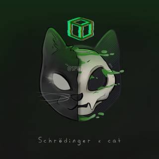 Schrödinger's cat wallpaper