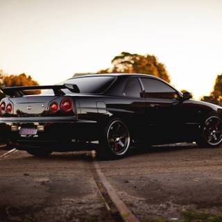 R34 black wallpaper