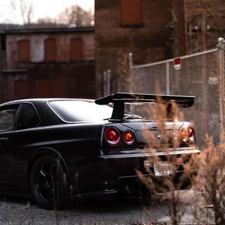 R34 black wallpaper