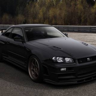 R34 black wallpaper