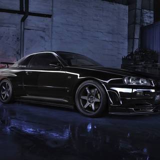 R34 black wallpaper