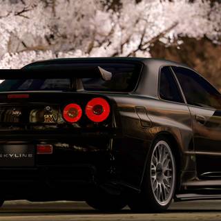 R34 black wallpaper