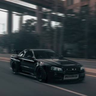 R34 black wallpaper