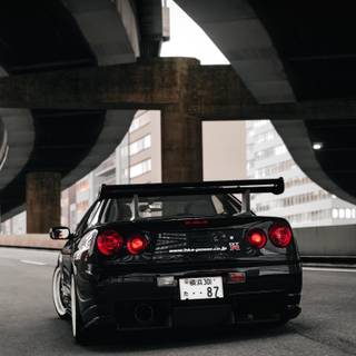 R34 black wallpaper