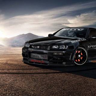 R34 black wallpaper