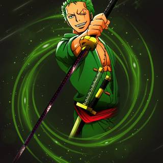 One Piece green wallpaper