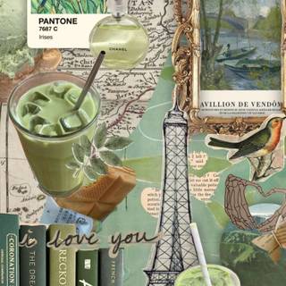 Greenboard wallpaper