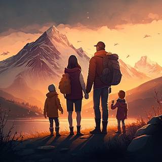Family travel wallpaper
