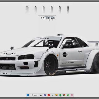 R34 white wallpaper