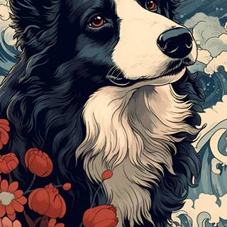 Border Collie iPhone wallpaper