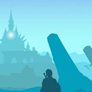 Minimalist Zelda iPhone wallpaper