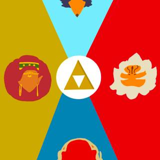 Minimalist Zelda iPhone wallpaper