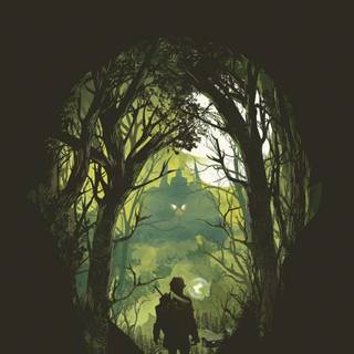 Minimalist Zelda iPhone wallpaper