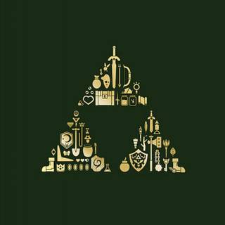 Minimalist Zelda iPhone wallpaper