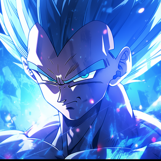 Vegeta 4k blue wallpaper
