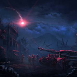 Soldier desktop dark wallpaper