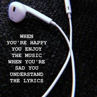 Sad song lyrics wallpaper