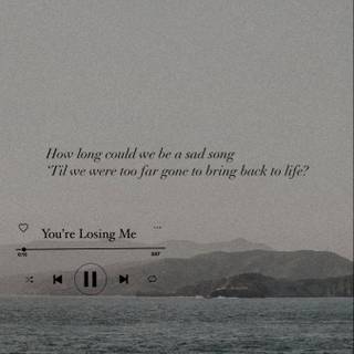 Sad song lyrics wallpaper