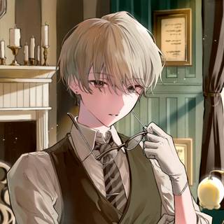 Smart boy anime wallpaper