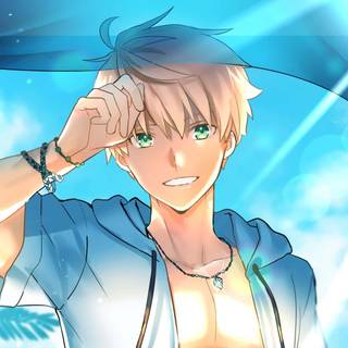 Smart boy anime wallpaper