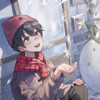 Smart boy anime wallpaper