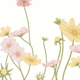 Spring kids art wallpaper