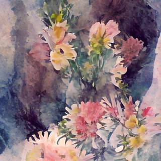 Spring kids art wallpaper