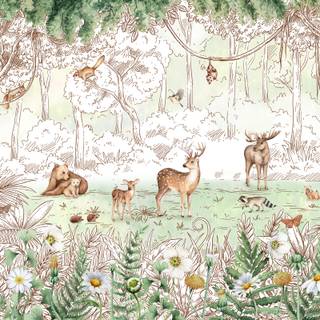 Spring kids art wallpaper