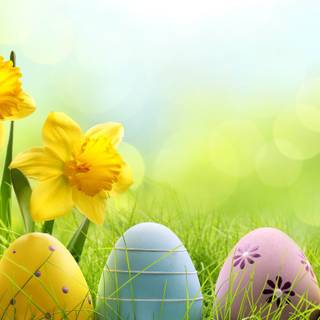 1366x768 Easter wallpaper