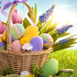 1366x768 Easter wallpaper