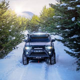 Winter cars iPhone wallpaper