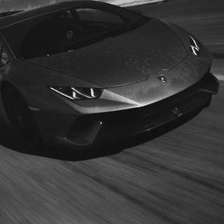 Winter Lamborghini iPhone wallpaper