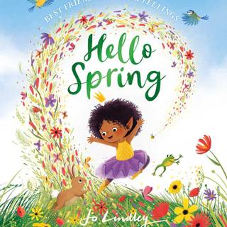 Hello spring cartoon wallpaper