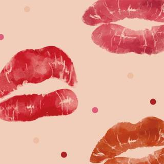 Valentines lips wallpaper