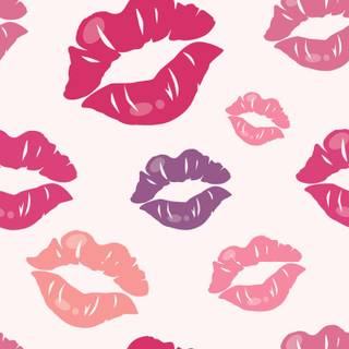 Valentines lips wallpaper