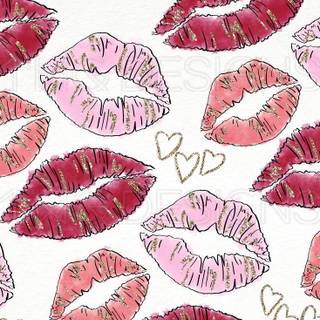 Valentines lips wallpaper