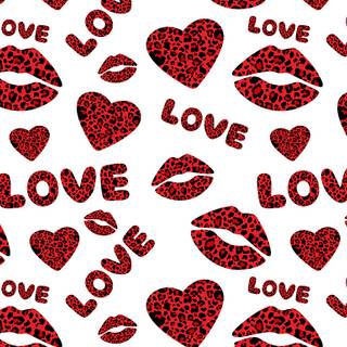 Valentines lips wallpaper