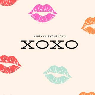 Valentines lips wallpaper