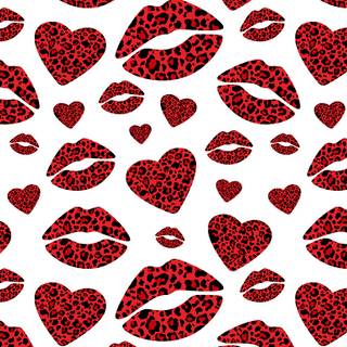 Valentines lips wallpaper