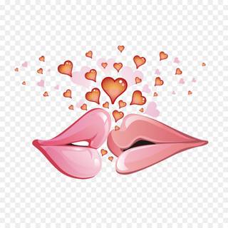 Valentines lips wallpaper
