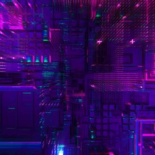 iPhone 4k neon wallpaper