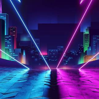 iPhone 4k neon wallpaper