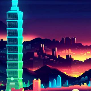 iPhone 4k neon wallpaper