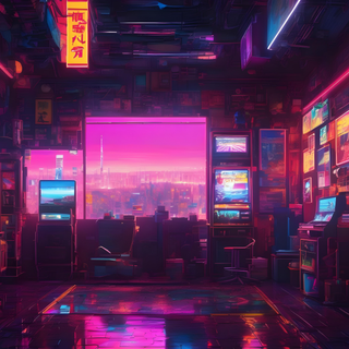 Anime 4k neon wallpaper
