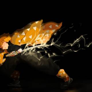 Demon Slayer Zenitsu PC 4k wallpaper