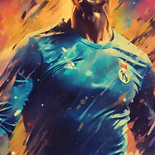 Ronaldo blue jersey wallpaper